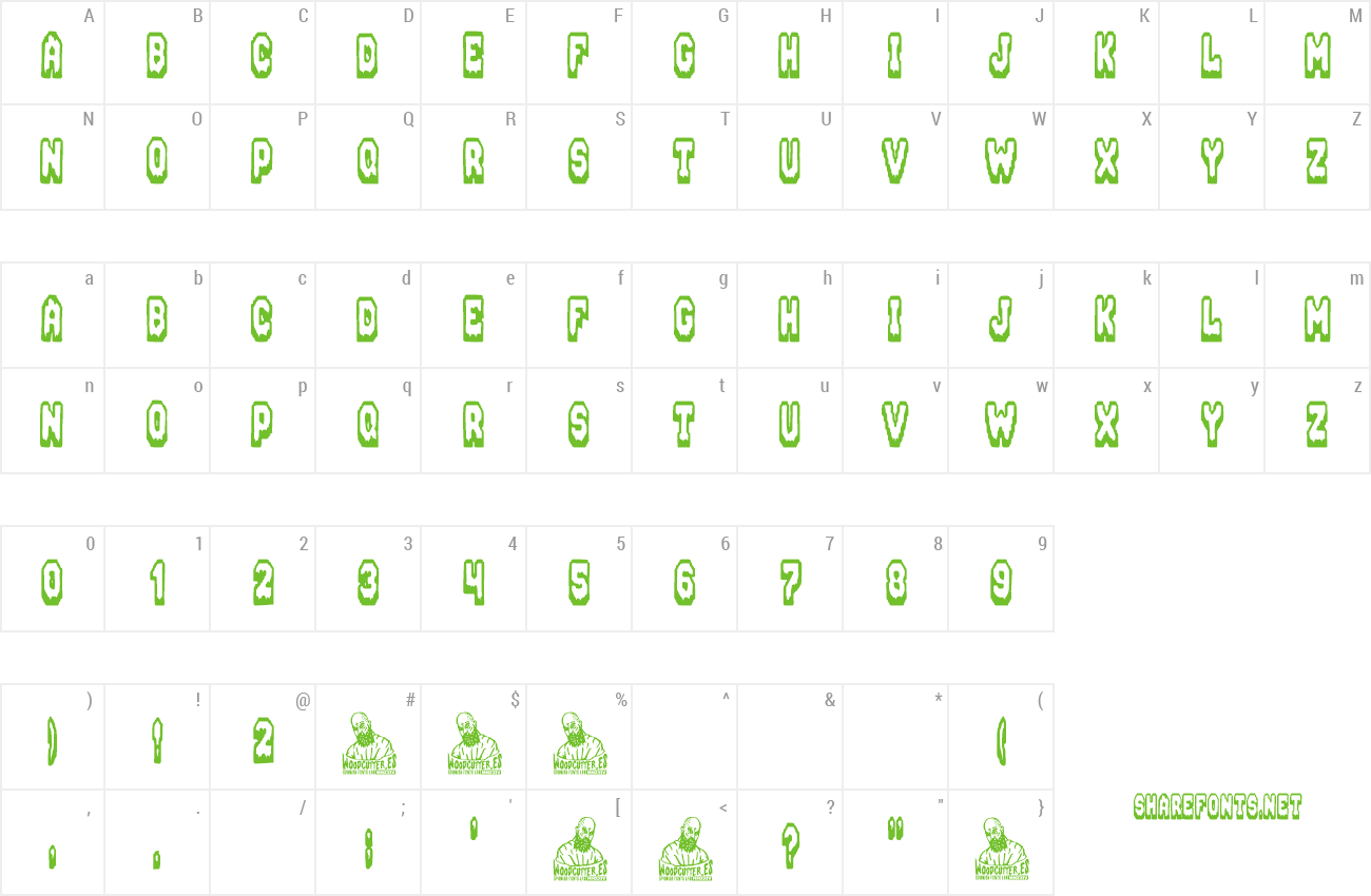 Font Bloody Bunny preview